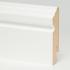 Плинтус МДФ ламинированный TeckWood фигурный белый матовый 2150×80×16