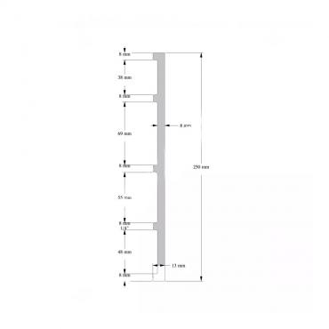 Плинтус под покраску Orac Decor SX207F, SX168, SX207