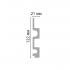 Стеновая панель Decomaster Eco Line D302-1632 2900×122×21 Стеновая панель Decomaster Eco Line D302-1632 2900×122×21
