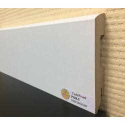 Плинтус МДФ ламинированный TeckWood белый Роял матовый 