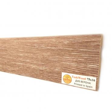 Плинтус МДФ ламинированный TeckWood Дуб Верона Плинтус МДФ ламинированный TeckWood Дуб Верона
