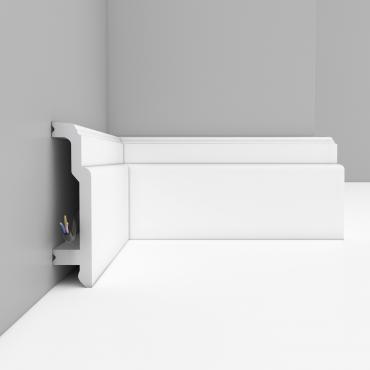 Плинтус под покраску Decomaster Артпрофиль A155 2000×105×24 Плинтус под покраску Decomaster Артпрофиль A155 2000×105×24