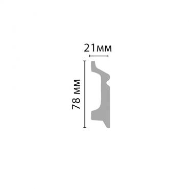 Плинтус Decomaster D122-85 2400×78×21 Плинтус Decomaster D122-85 2400×78×21