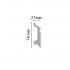 Плинтус Decomaster D122-85 2400×78×21 Плинтус Decomaster D122-85 2400×78×21