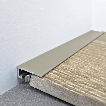 Микроплинтус алюминиевый TeckWood М-6 Титан Муар RAL 7048 2000×6×15 Микроплинтус алюминиевый TeckWood М-6 Титан Муар RAL 7048 2000×6×15