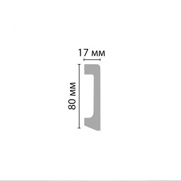 Плинтус Decomaster D235-1633 2400×80×17 Плинтус Decomaster D235-1633 2400×80×17