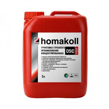 Грунтовка глубокого проникновения по стяжке Homakoll 05C Prof акриловая 5 л Грунтовка глубокого проникновения по стяжке Homakoll 05C Prof акриловая 5 л