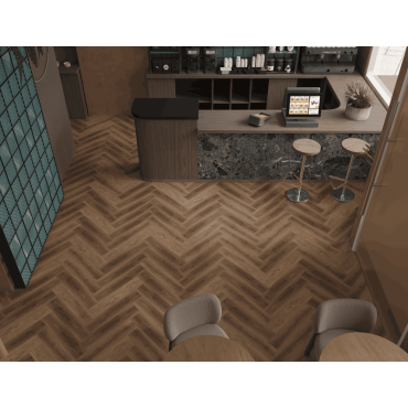 Кварцвиниловый SPC ламинат Alpine Floor Титан Паркет Икарус ECO 29-5-R венгерская елка 600×125×6