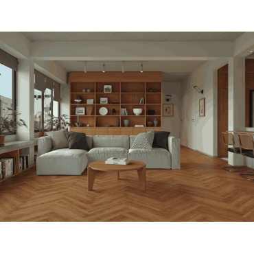 Кварцвиниловый SPC ламинат Alpine Floor Титан Паркет Олимп ECO 29-6-R венгерская елка 600×125×6