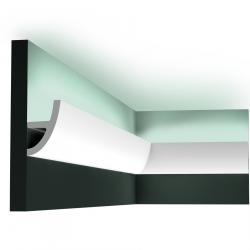 Потолочный плинтус под покраску Orac Decor Modern Antonio C373 с подсветкой 2000×50×80