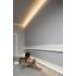 Потолочный плинтус под покраску Orac Decor Modern Antonio C373 с подсветкой 2000×50×80 