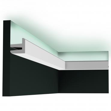 Потолочный плинтус под покраску Orac Decor Modern L3 C380 с подсветкой 2000×50×50
