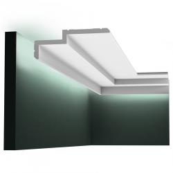 Потолочный плинтус под покраску Orac Decor Modern Steps C391 с подсветкой 2000×160×60