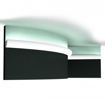 Потолочный плинтус под покраску Orac Decor Select с подсветкой 2000×30×34 Потолочный плинтус под покраску Orac Decor Select с подсветкой 2000×30×34
