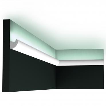 Потолочный плинтус под покраску Orac Decor Select с подсветкой 2000×30×34 Потолочный плинтус под покраску Orac Decor Select с подсветкой 2000×30×34