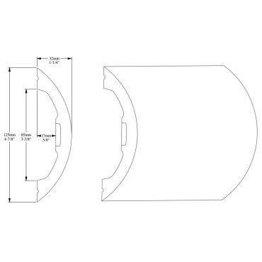 Молдинг под покраску Orac Decor Ulf Moritz Radius P3070 2000×125×32 Молдинг под покраску Orac Decor Ulf Moritz Radius P3070 2000×125×32