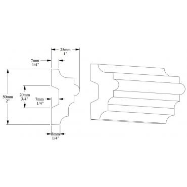 Молдинг под покраску Orac Decor Luxxus P9040 2000×50×25 Молдинг под покраску Orac Decor Luxxus P9040 2000×50×25