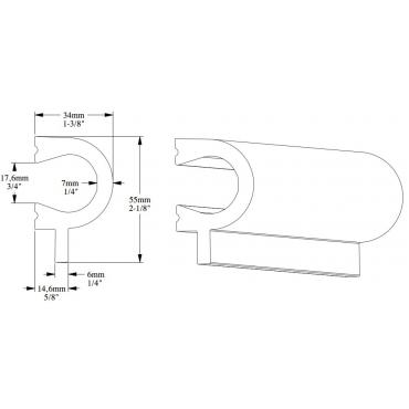 Финишный молдинг под покраску Orac Decor Axxent PX169 2000×55×34 Финишный молдинг под покраску Orac Decor Axxent PX169 2000×55×34