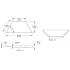 Стеновая панель под покраску Orac Decor Modern Trapezium W101 345×150×29
