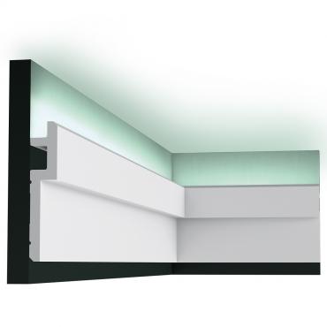 Потолочный плинтус под покраску Orac Decor Modern C395 с подсветкой 2000×31×155 Потолочный плинтус под покраску Orac Decor Modern C395 с подсветкой 2000×31×155