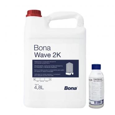 Лак для паркета Bona Wave 2K полиуретановый на водной основе 5 Лак для паркета Bona Wave 2K полиуретановый на водной основе 5