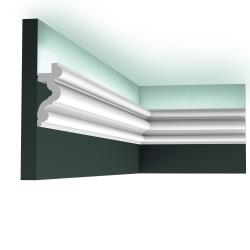 Потолочный плинтус под покраску Orac Decor New Classic C324 с подсветкой 2000×34×83