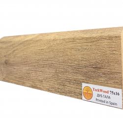 Плинтус МДФ ламинированный TeckWood Дуб Гала