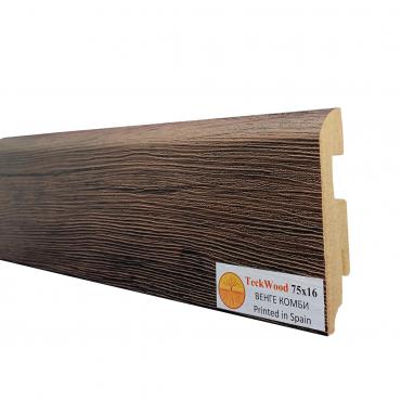 Плинтус МДФ ламинированный TeckWood Венге Комби