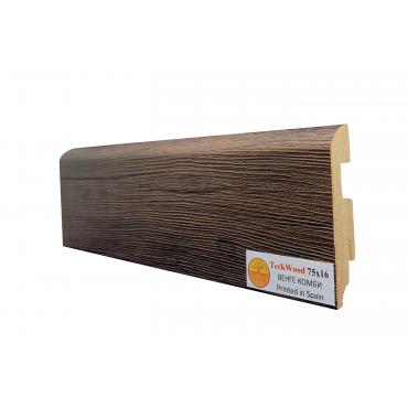 Плинтус МДФ ламинированный TeckWood Венге Комби