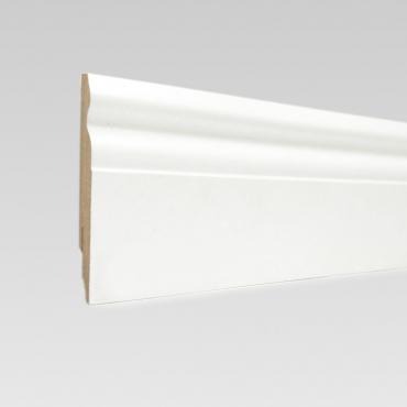 Плинтус МДФ ламинированный TeckWood белый Титан Классик 2150×80×16