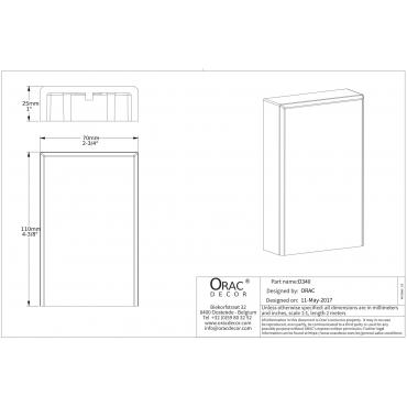 Дверной декор нижний под покраску Orac Decor D340 Дверной декор нижний под покраску Orac Decor D340