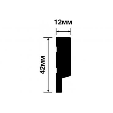 Финишный молдинг Hiwood LF124A BR490 2700×42×12 Финишный молдинг Hiwood LF124A BR490 2700×42×12