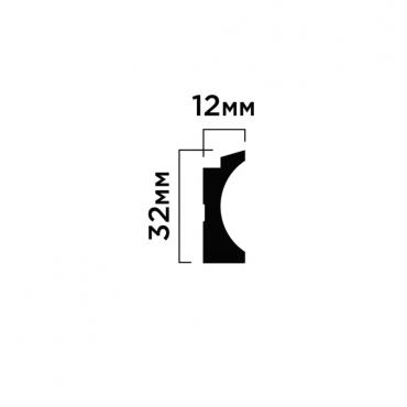 Финишный молдинг под покраску Hiwood LF139B NP 2700×34×12 Финишный молдинг под покраску Hiwood LF139B NP 2700×34×12