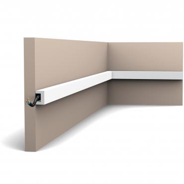Потолочный плинтус под покраску Orac Decor Select с подсветкой 2000×30×20 Потолочный плинтус под покраску Orac Decor Select с подсветкой 2000×30×20
