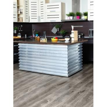Кварцвиниловая плитка Alpine Floor клеевая Дуб Дымчатый ECO