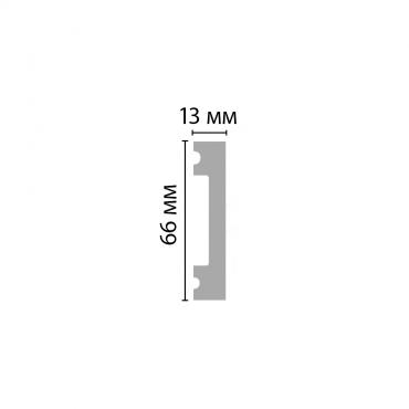 Молдинг из полистирола Decomaster Eco Line D157-1632 2900×66×13 Молдинг из полистирола Decomaster Eco Line D157-1632 2900×66×13