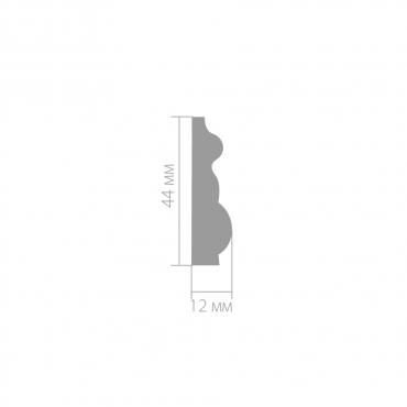 Молдинг ЛДФ под покраску Ultrawood U i 2000×44×12