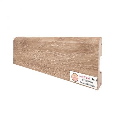 Плинтус МДФ ламинированный TeckWood Дуб Крафт 2150×75×16