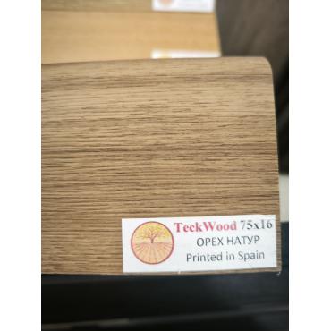 Плинтус МДФ ламинированный TeckWood Орех Натур 2150×75×16 Плинтус МДФ ламинированный TeckWood Орех Натур 2150×75×16
