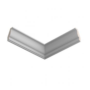 Потолочный плинтус ЛДФ под покраску Ultrawood CR 0025 2440×25,4×40