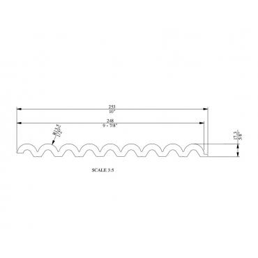 Стеновая панель под покраску Orac Decor Flute XL WX218 WX218-3000, WX218-2600, WX218